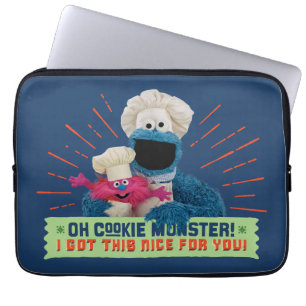 Housse Pour Ordinateur Portable Oh Cookie Monster ! J'Ai Compris Ça Bien Pour Toi