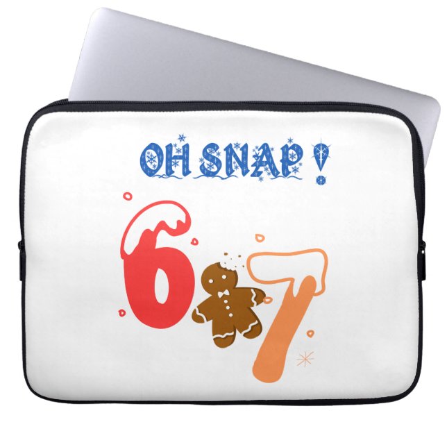 Housse Pour Ordinateur Portable Oh Snap Gingerbread 67 (Devant)