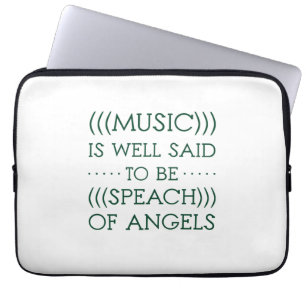Housse Pour Ordinateur Portable On Dit Que La Musique Est D'Angles