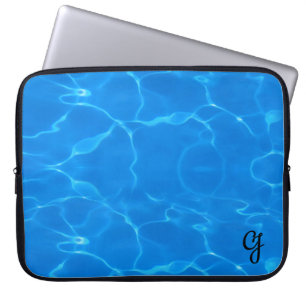 Housse Pour Ordinateur Portable Ondulations sur l'eau bleue