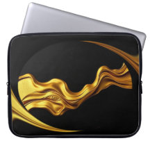 Opulent Swirl Liquid Gold Black Monochrome Christi