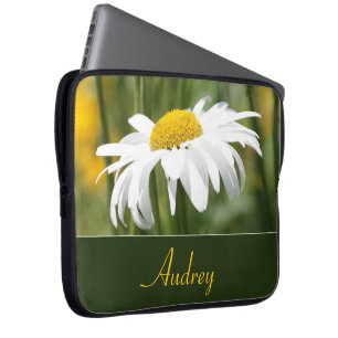 Housse Pour Ordinateur Portable Or blanc et vert