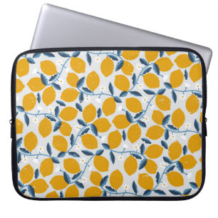 Housse Pour Ordinateur Portable Oranges, mandarines : motif floral vintage.