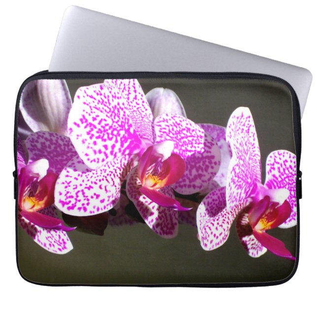 Housse Pour Ordinateur Portable Orchidées roses (Devant)