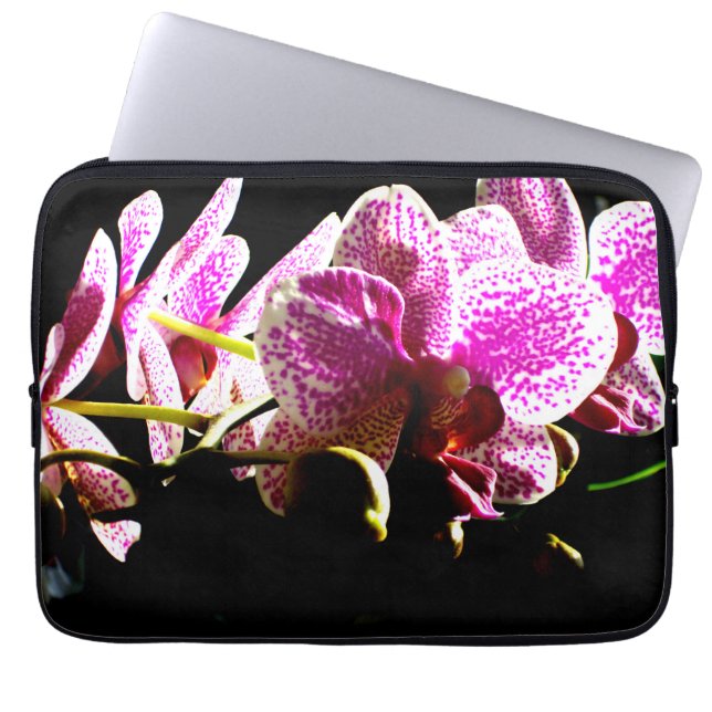 Housse Pour Ordinateur Portable Orchidées roses tropicales roses (Devant)