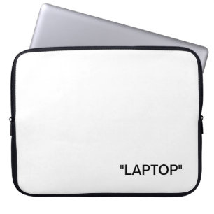 HOUSSE POUR ORDINATEUR PORTABLE ORDINATEUR PORTABLE" 15,6 " DE DOUILLE BLANCHE