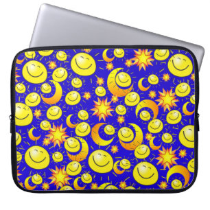Housse Pour Ordinateur Portable Ordinateur portable Leeve Sun Moon Orange Jaune Et