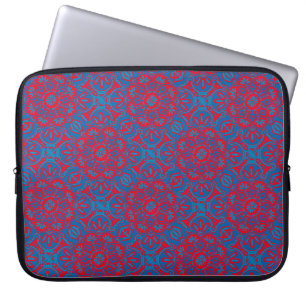 Housse Pour Ordinateur Portable Ordinateur portable Sleeve Tribal bleu rouge