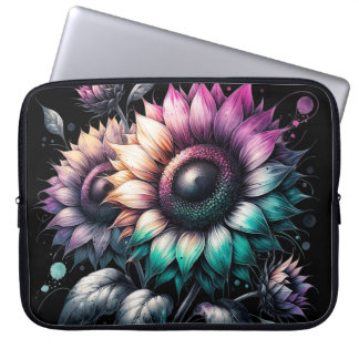 Housse Pour Ordinateur Portable Ordinateurs portables Rainbow Sunflower Coque