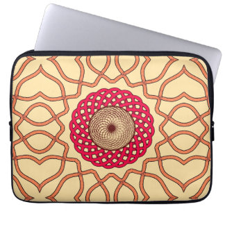 Housse Pour Ordinateur Portable Organic Mandala Spiral Design