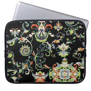 Housse Pour Ordinateur Portable Ornement Floral Arabe : Traditionnel