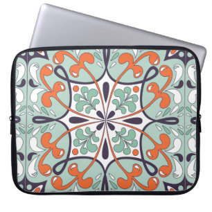 Housse Pour Ordinateur Portable Ornement floral traditionnel oriental, Jusqu maroc