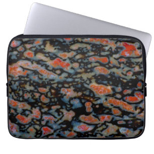 Housse Pour Ordinateur Portable Os de dinosaure pétrifié coloré