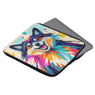 Housse Pour Ordinateur Portable ours Abstrait mignon drôle joyeux animal art