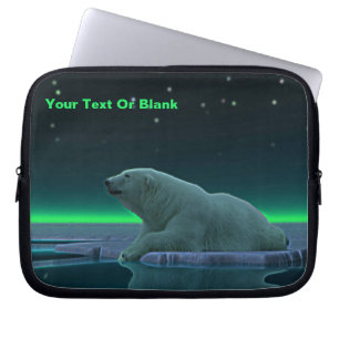 Housse Pour Ordinateur Portable Ours polaire à bord de glace