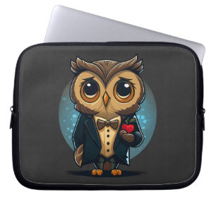 Housse Pour Ordinateur Portable Owl Groom in Love : Perfect Valentine's Day Gift