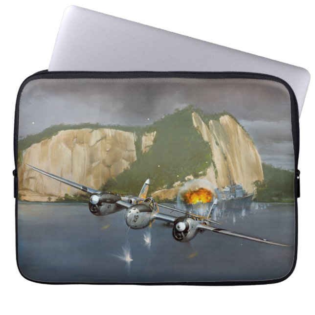 Housse Pour Ordinateur Portable P-38 Éclair au combat (Devant)
