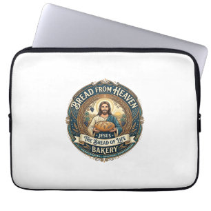 Housse Pour Ordinateur Portable Pain De Ciel Jésus Pain De Vie Boulangerie Chrétie