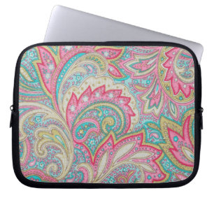 Housse Pour Ordinateur Portable Paisley rose