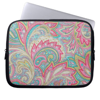 Housse Pour Ordinateur Portable Paisley rose
