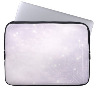 Housse Pour Ordinateur Portable Pale lilac and pearl gray AI art 
