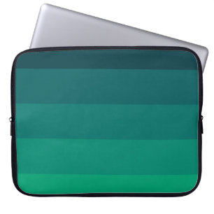 Housse Pour Ordinateur Portable Palette rayures vertes