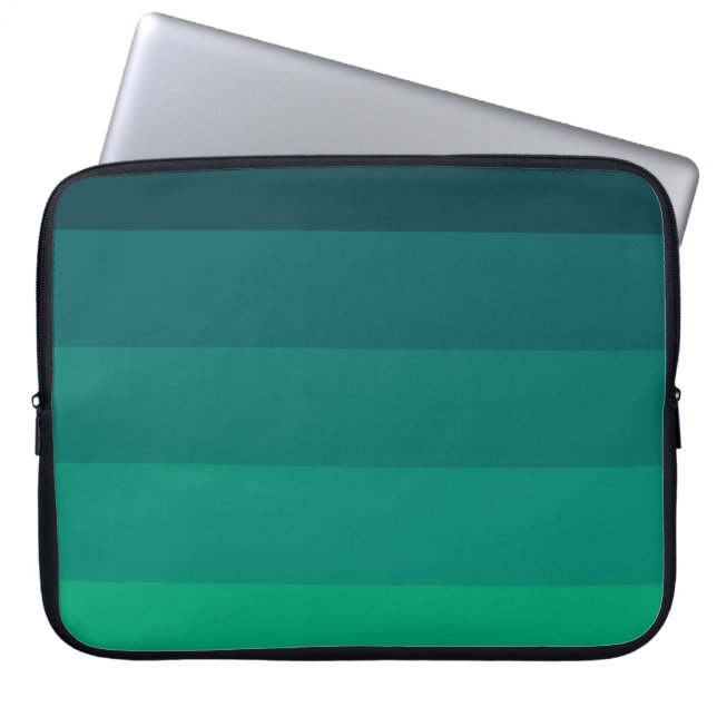 Housse Pour Ordinateur Portable Palette rayures vertes (Devant)