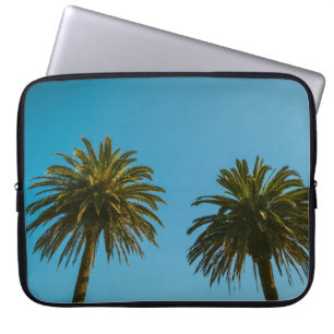 Housse Pour Ordinateur Portable Palmier vert sous ciel bleu le matin