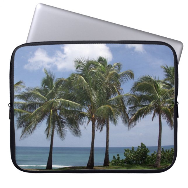 Housse Pour Ordinateur Portable Palmiers (Devant)