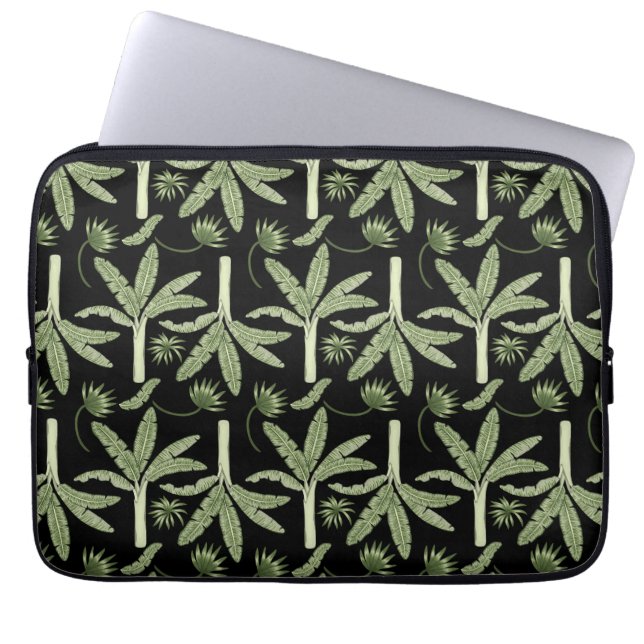 Housse Pour Ordinateur Portable palmiers tropicaux sans couture motif (Devant)
