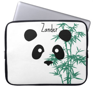 Housse Pour Ordinateur Portable "Panda and Bamboo" personnalisable