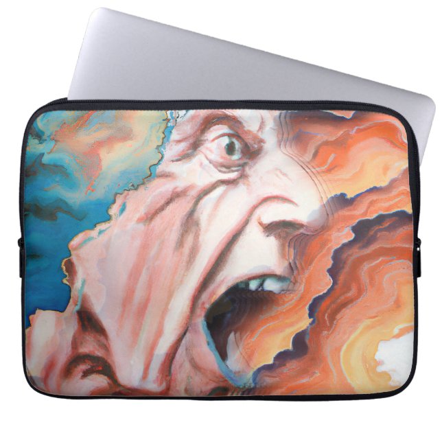 Housse Pour Ordinateur Portable Panic Waves peinture à l'huile (Devant)