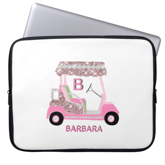 Housse Pour Ordinateur Portable Panier de golf féminin Personnaliser (Devant)