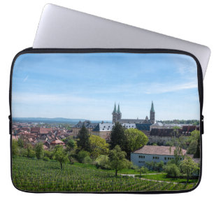 Housse Pour Ordinateur Portable Panorama de la vieille ville historique de Bamberg