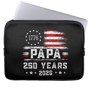 Housse Pour Ordinateur Portable Papa américain drapeau 250 ans 4 juillet gran