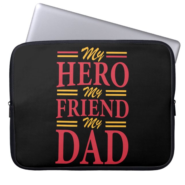 Housse Pour Ordinateur Portable Papa Don Mon Héros Ami Papa (Devant)