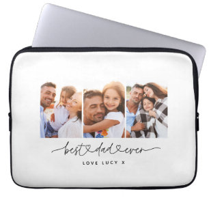 Housse Pour Ordinateur Portable papa mignon script moderne multi photo cadeau