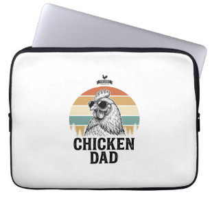 Housse Pour Ordinateur Portable Papa Poule Vintage Sunset Drôle Amateur de Poule S