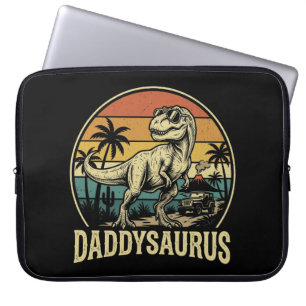 Housse Pour Ordinateur Portable Papa Trex Dinosaure Papasaurus Rétro Fête des Père