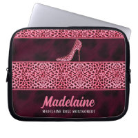 Papier Cheetah rose avec talon Stiletto