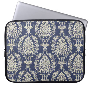 Housse Pour Ordinateur Portable Papier peint damassé incomparable. Patch vintage t