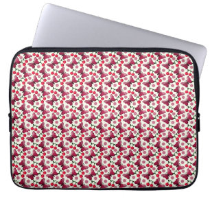 Housse Pour Ordinateur Portable Papillon Cerise Motif Sans Couture Kawaii