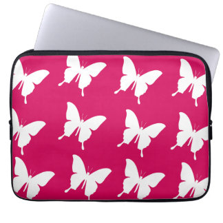 Housse Pour Ordinateur Portable Papillons monarques roses