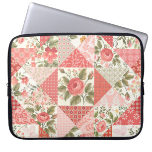 Housse Pour Ordinateur Portable Papillons rose Patchwork sans couture