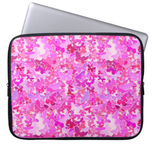 Housse Pour Ordinateur Portable Papillons, violet, lavande, rose