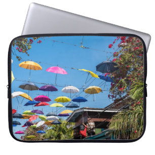 Housse Pour Ordinateur Portable Parapluie coloré Lane Nassau Bahamas