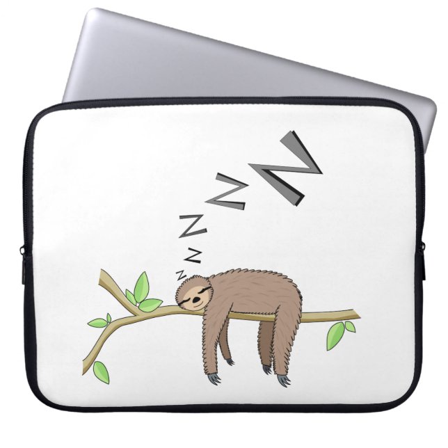 Housse Pour Ordinateur Portable Paresse de sommeil (Devant)