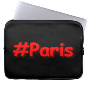 Housse Pour Ordinateur Portable "#Paris" Joli Design. Commandez dès maintenant