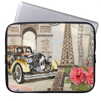 Housse Pour Ordinateur Portable Paris poster vintage. vintage, poster, paris, vieu