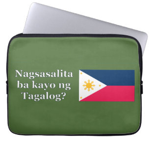 Housse Pour Ordinateur Portable Parlez-vous le tagalog ? en tagalog. Indicateur wf
